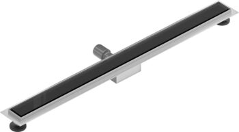 MEXEN/S - Flat MGB odtokový žľab 100 cm čierna sklo 1026100-15