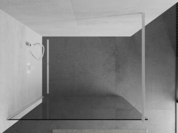 MEXEN/S - KIOTO Sprchová zástena WALK-IN 100 x 200, transparent 8 mm, biela 800-100-101-20-00