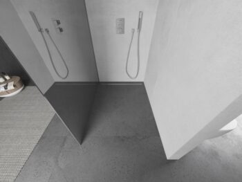 MEXEN/S - KIOTO Sprchová zástena WALK-IN 100x200 cm 8 mm, chróm, zrkadlové sklo 800-100-101-01-50