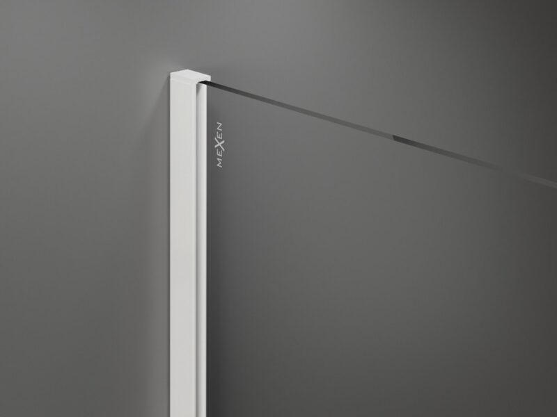 MEXEN/S - KIOTO Sprchová zástena WALK-IN 110 x 200, transparent 8 mm, biela 800-110-101-20-00 MEXEN/S - KIOTO Sprchová zástena WALK-IN 110 x 200, transparent 8 mm, biela 800-110-101-20-00