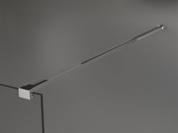 MEXEN/S - KIOTO Sprchová zástena WALK-IN 110x200 cm 8 mm, chróm, biely vzor 800-110-101-01-85