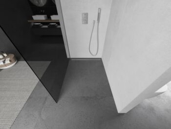 MEXEN/S - KIOTO Sprchová zástena WALK-IN 110x200 cm 8 mm, chróm, dymové sklo 800-110-101-01-40