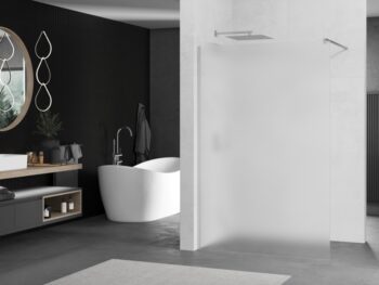 MEXEN/S - KIOTO Sprchová zástena WALK-IN 110x200 cm 8 mm, chróm, matné sklo 800-110-101-01-30