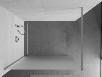 MEXEN/S - KIOTO Sprchová zástena WALK-IN 110x200 cm 8 mm, chróm, matné sklo 800-110-101-01-30