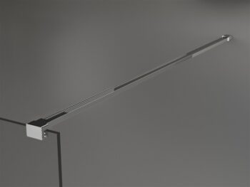 MEXEN/S - KIOTO Sprchová zástena WALK-IN 120x200 cm 8 mm, chróm, Transparent / matné sklo 800-120-101-01-35
