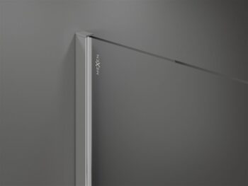MEXEN/S - KIOTO Sprchová zástena WALK-IN 120x200 cm 8 mm, chróm, biely vzor 800-120-101-01-85