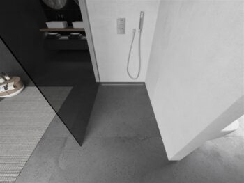 MEXEN/S - KIOTO Sprchová zástena WALK-IN 120x200 cm 8 mm, chróm, dymové sklo 800-120-101-01-40