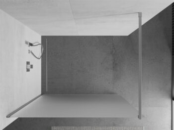 MEXEN/S - KIOTO Sprchová zástena WALK-IN 120x200 cm 8 mm, chróm, matné sklo 800-120-101-01-30