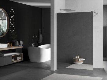 MEXEN/S - KIOTO Sprchová zástena WALK-IN 120x200 cm 8 mm, chróm, zrkadlové sklo 800-120-101-01-50