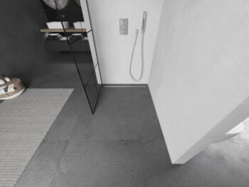 MEXEN/S - KIOTO Sprchová zástena WALK-IN 70x200 cm 8 mm, chróm, čierny vzor 1 800-070-101-01-77