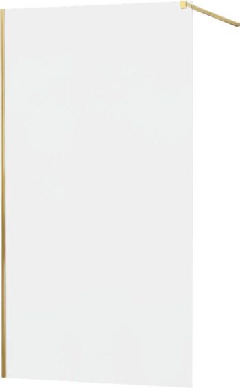 MEXEN/S - KIOTO Sprchová zástena WALK-IN 70x200 cm 8 mm, zlatá, matné sklo 800-070-101-50-30