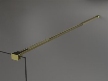 MEXEN/S - KIOTO Sprchová zástena WALK-IN 70x200 cm 8 mm, zlatá, matné sklo 800-070-101-50-30