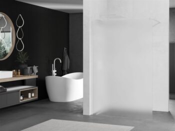 MEXEN/S - KIOTO Sprchová zástena WALK-IN 80 x 200, dekor jinovatka 8 mm, biela 800-080-101-20-30