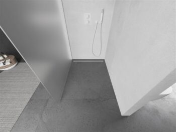 MEXEN/S - KIOTO Sprchová zástena WALK-IN 80 x 200, dekor jinovatka 8 mm, biela 800-080-101-20-30