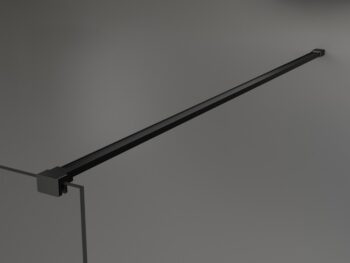 MEXEN/S - KIOTO Sprchová zástena WALK-IN 80x200 cm 8 mm, čierna, čierny vzor 2 800-080-101-70-78