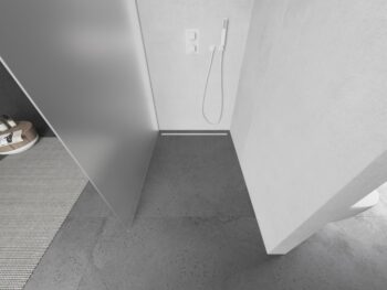 MEXEN/S - KIOTO Sprchová zástena WALK-IN 90 x 200, dekor jinovatka 8 mm, biela 800-090-101-20-30