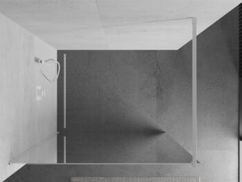 MEXEN/S - KIOTO Sprchová zástena WALK-IN 90 x 200, zrkadlové 8 mm, biela 800-090-101-20-50