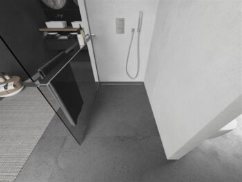 MEXEN/S - KIOTO Sprchová zástena WALK-IN s poličkou a držiakom uterákov 80 x 200, transparent 8 mm, chróm 800-080-121-01-00
