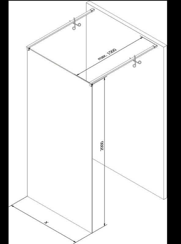 MEXEN/S - KIOTO samostatne stojaca sprchová zástena 110 x 200, grafit 8 mm, biela 800-110-002-20-40 MEXEN/S - KIOTO samostatne stojaca sprchová zástena 110 x 200, grafit 8 mm, biela 800-110-002-20-40