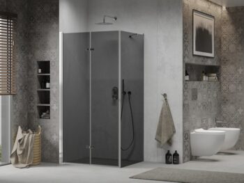 MEXEN/S - LIMA sprchovací kút 70x120, grafit, chróm 856-070-120-01-40