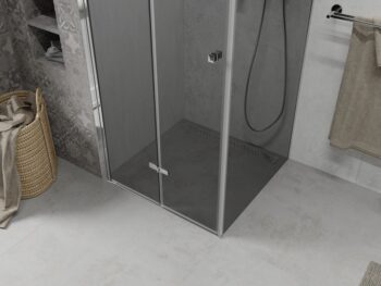 MEXEN/S - LIMA sprchovací kút 70x70, grafit, chróm 856-070-070-01-40