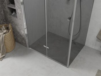 MEXEN/S - LIMA sprchovací kút 80x110, grafit, chróm 856-080-110-01-40