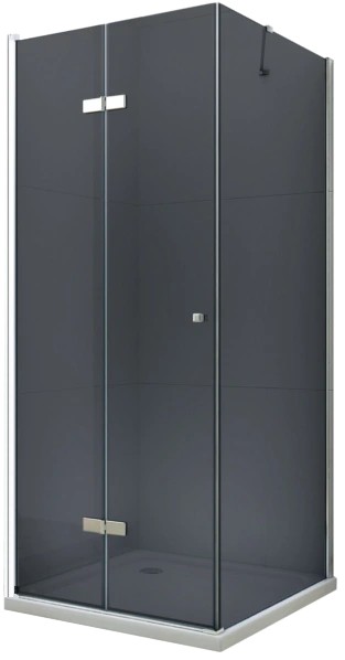 MEXEN/S - LIMA sprchovací kút 80x110, grafit, chróm 856-080-110-01-40
