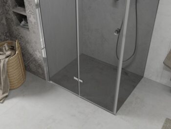 MEXEN/S - LIMA sprchovací kút 80x90, grafit, chróm 856-080-090-01-40