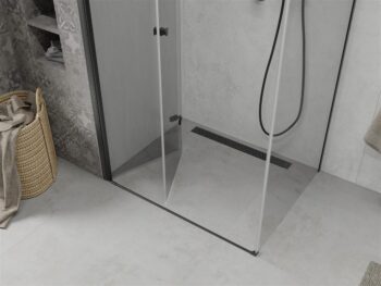 MEXEN/S - LIMA sprchovací kút 80x90, transparent, čierna 856-080-090-70-00