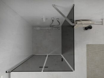 MEXEN/S - LIMA sprchovací kút 90x90, grafit, chróm 856-090-090-01-40