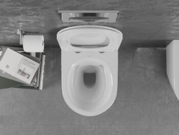 MEXEN/S - Lena Závesná WC misa vrátane sedátka s slow-slim, duroplast, biela 30220400