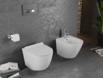 MEXEN/S - Lena Závesná WC misa vrátane sedátka s slow-slim, duroplast, biela 30224000