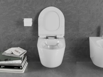 MEXEN/S - Lena Závesná WC misa vrátane sedátka s slow-slim, duroplast, biela 30224000