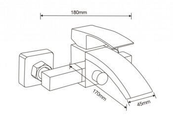 MEXEN/S - Libra R45 vaňová batéria s príslušenstvom, zlato 74513R45-50