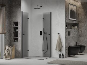 MEXEN/S - Lima Duo sprchovací kút 80 x 70, transparent, čierna 856-080-070-70-00-02