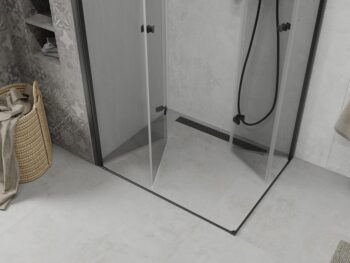 MEXEN/S - Lima Duo sprchovací kút 80 x 70, transparent, čierna 856-080-070-70-00-02