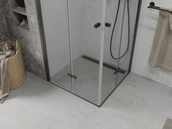 MEXEN/S - Lima Duo sprchovací kút 90 x 90, transparent, čierna 856-090-090-70-00-02