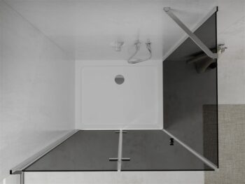 MEXEN/S - Lima sprchovací kút 70x80, grafit, chróm + biela vanička so sifónom 856-070-080-01-40-4010