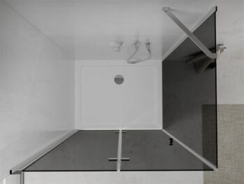 MEXEN/S - Lima sprchovací kút 90x80, grafit, chróm + biela vanička so sifónom 856-090-080-01-40-4010