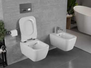MEXEN/S - MARGO závesná WC misa vrátane sedátka s slow-slim, duroplast, biela 30420800