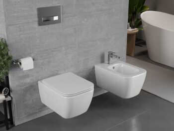 MEXEN/S - MARGO závesná WC misa vrátane sedátka s slow-slim, duroplast, biela 30420900
