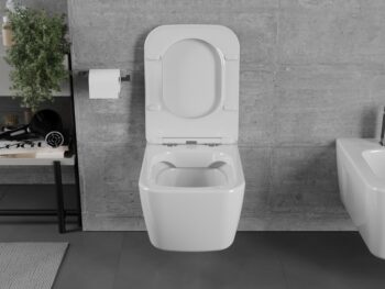MEXEN/S - MARGO závesná WC misa vrátane sedátka s slow-slim, duroplast, biela 30420900