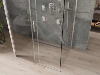 MEXEN/S - OMEGA sprchový kút 3-stenná 120x80, transparent, chróm 825-120-080-01-00-3S