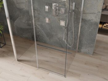 MEXEN/S - OMEGA sprchový kút 3-stenná 130x90, transparent, chróm 825-130-090-01-00-3S