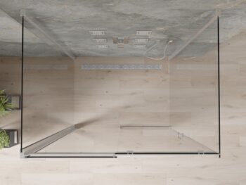 MEXEN/S - OMEGA sprchový kút 3-stenná 130x90, transparent, chróm 825-130-090-01-00-3S