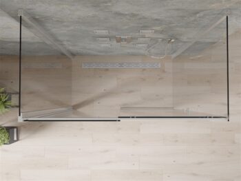 MEXEN/S - OMEGA sprchový kút 3-stenná 140x80, transparent, chróm 825-140-080-01-00-3S
