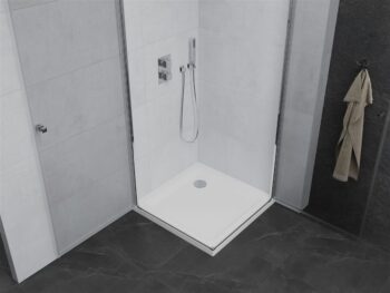 MEXEN/S - PRETORIA duo sprchovací kút 70 x 70, transparent, chróm + vanička vrátane sifónu 852-070-070-01-02-4010