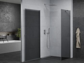 MEXEN/S - PRETORIA sprchovací kút 70x100, grafit, chróm 852-070-100-01-40