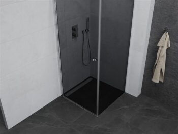 MEXEN/S - PRETORIA sprchovací kút 70x70, grafit, chróm 852-070-070-01-40