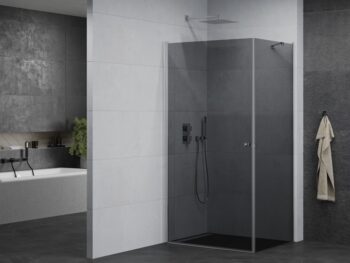 MEXEN/S - PRETORIA sprchovací kút 70x90, grafit, chróm 852-070-090-01-40
